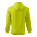 Kép 3/3 - MALFINI 410 ZIPPES-CSUKLYÁS PULÓVER LIME