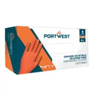Kép 2/2 - Portwest Orange HD egyszerhasználatos kesztyű (100 db) narancs