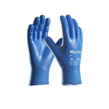 ATG MAXIDEX ÉS VIROSAN VEGY-ÉS OLAJÁLLÓ MÁRTOTT MUNKAVÉDELMI KESZTYŰ KÉK