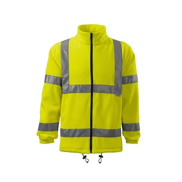 RIMECK HV FLEECE JACKET JÓL LÁTHATÓSÁGI POLÁR PULÓVER FLUORESZKÁLÓ SÁRGA