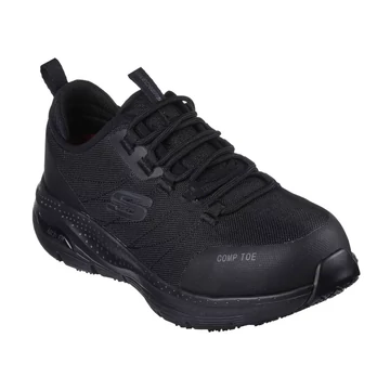 SKECHERS WORK ARCH FIT SR-EBINAL NŐI MUNKAVÉDELMI CIPŐ FEKETE