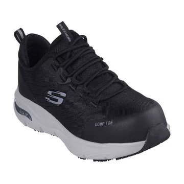 SKECHERS WORK ARCH FIT SR-EBINAL NŐI MUNKAVÉDELMI CIPŐ FEKETE-SZÜRKE