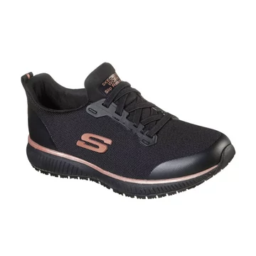 SKECHERS WORK SQUAD SR NŐI MUNKAVÉDELMI CIPŐ FEKETE-ARANY OB FO SRC