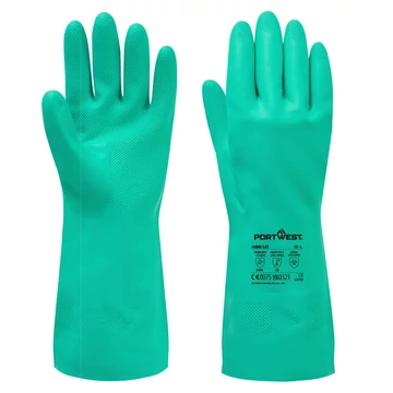 Portwest Vegyszerálló B 16 nitril kesztyű (12 pár) zöld