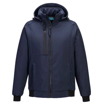 Portwest WX2 Eco bélelt softshell dzseki (2L) sötét tengerészkék