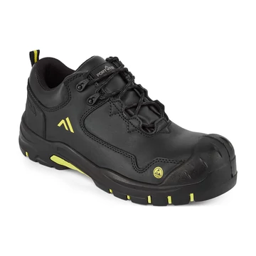 Portwest Apex munkavédelmi félcipő ESD S3S HRO SR SC FO fekete/sárga