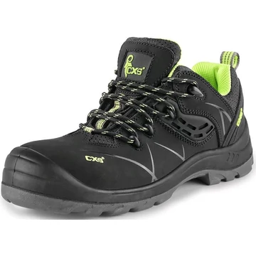 CXS COMET O2 BŐR FÉLCIPŐ FEKETE