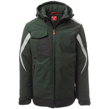 PAYPER WONDER PAD BÉLELT SOFTSHELL KABÁT ERDŐZÖLD-FEKETE