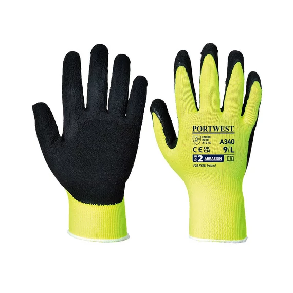 A340 HI-VIS GRIP MUNKAVÉDELM KESZTYŰ SÁRGA