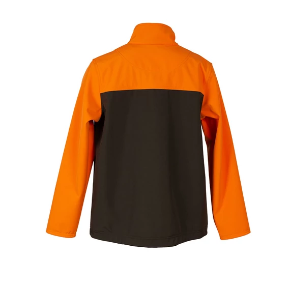 LEVENTE - INUIT SOFTSHELL DZSEKI NARANCS-ZÖLD 