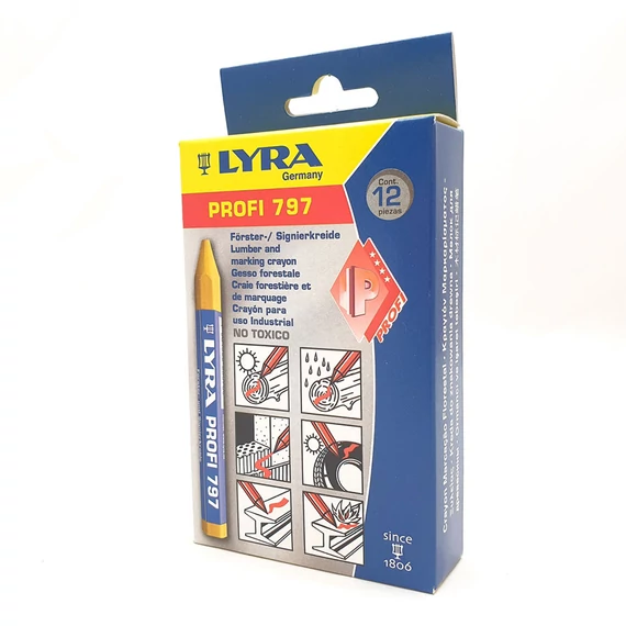 LYRA ERDÉSZETI JELÖLŐKRÉTA SÁRGA 1DB