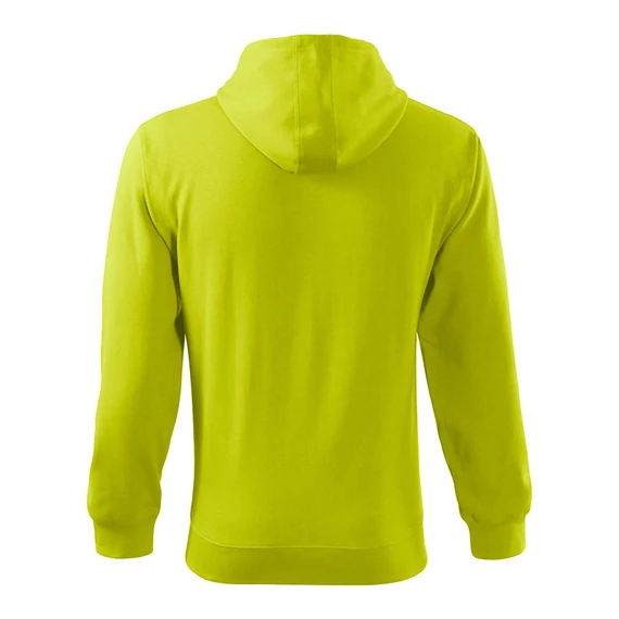 MALFINI 410 ZIPPES-CSUKLYÁS PULÓVER LIME