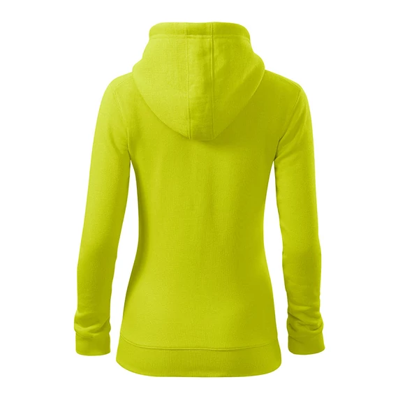 MALFINI 411 ZIPPES-CSUKLYÁS NŐI PULÓVER LIME 