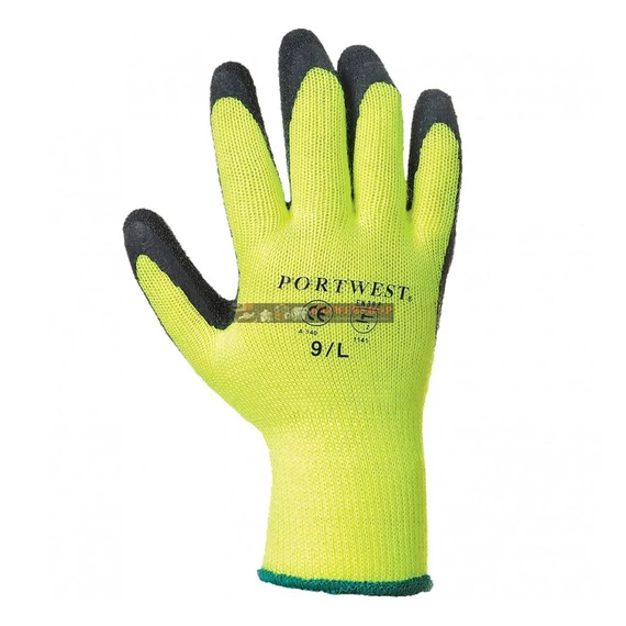 PORTWEST A140 THERMO KESZTYŰ LÁTHATÓSÁGI SÁRGA 