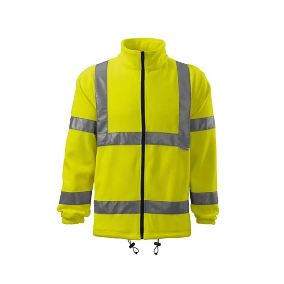 RIMECK HV FLEECE JACKET JÓL LÁTHATÓSÁGI POLÁR PULÓVER FLUORESZKÁLÓ SÁRGA