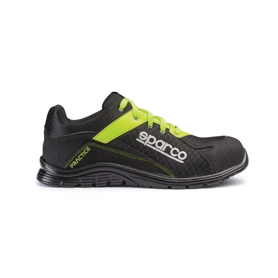 SPARCO PRACTICE  MUNKAVÉDELMI CIPŐ S1P FEKETE-FLUOSÁRGA