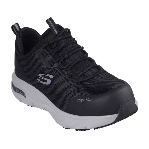SKECHERS WORK ARCH FIT SR-EBINAL NŐI MUNKAVÉDELMI CIPŐ FEKETE-SZÜRKE