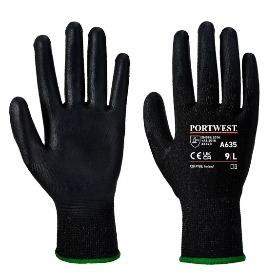 Portwest Eco 3-as vágásbiztos védőkesztyű fekete