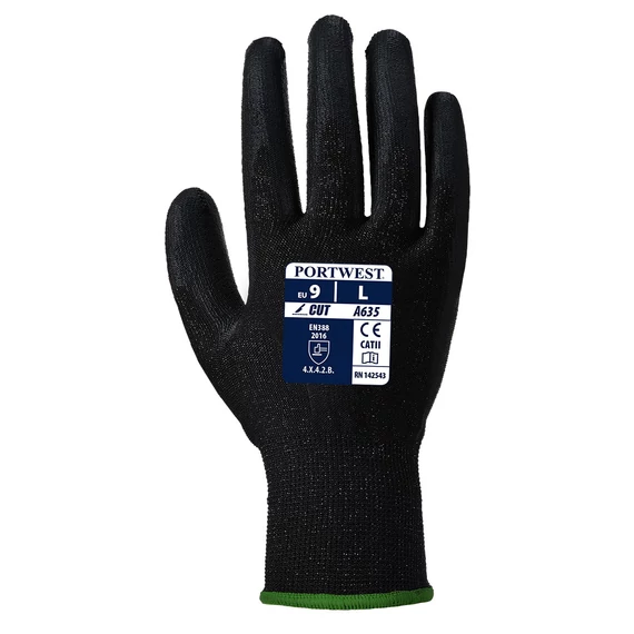 Portwest Eco 3-as vágásbiztos védőkesztyű fekete