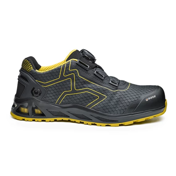BASE K-Trek munkavédelmi cipő  S1P HRO SRC fekete/sárga