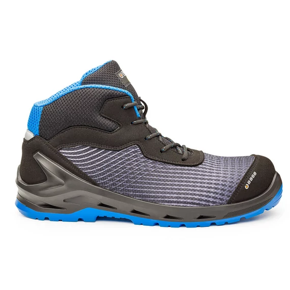 BASE i-Cyber Fluo bakancs  S1P ESD SRC fekete/kék