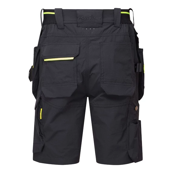 Portwest EV4 holster rövidnadrág (levehető holster zsebbel) fekete
