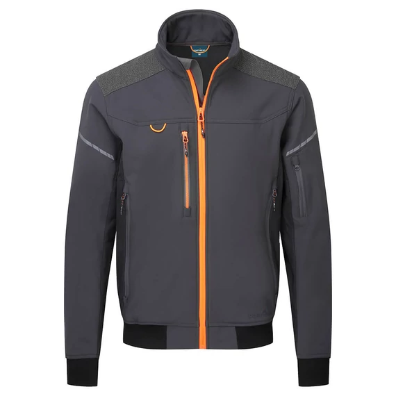 PORTWEST EV4 Softshell bomber dzseki (3L) metál szürke