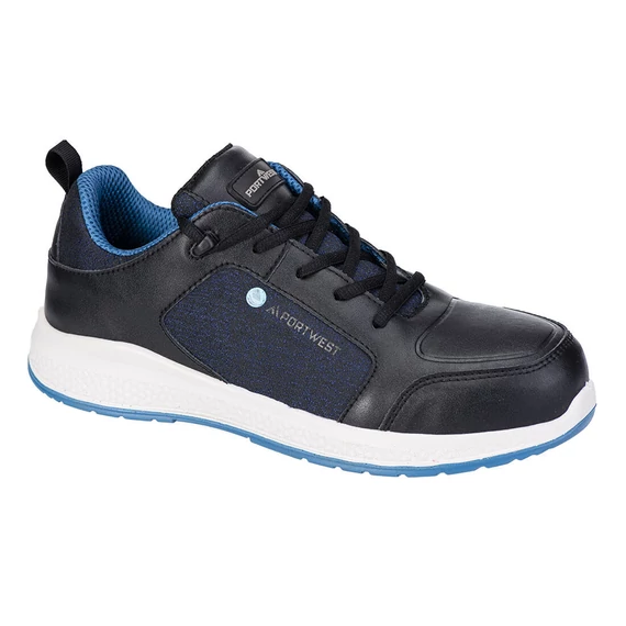 Portwest FX2 Eco Composite Trainer S3S SR munkavédelmi cipő fekete/kék