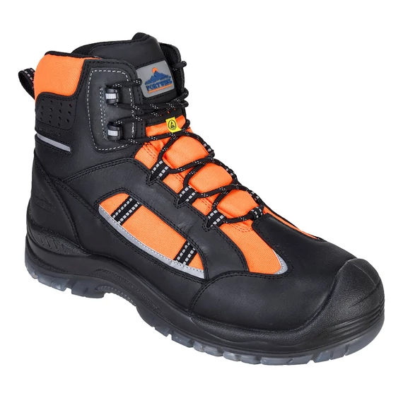 Portwest Compositelite Retroglo Hi-Vis bakancs S3 WR ESD narancs
