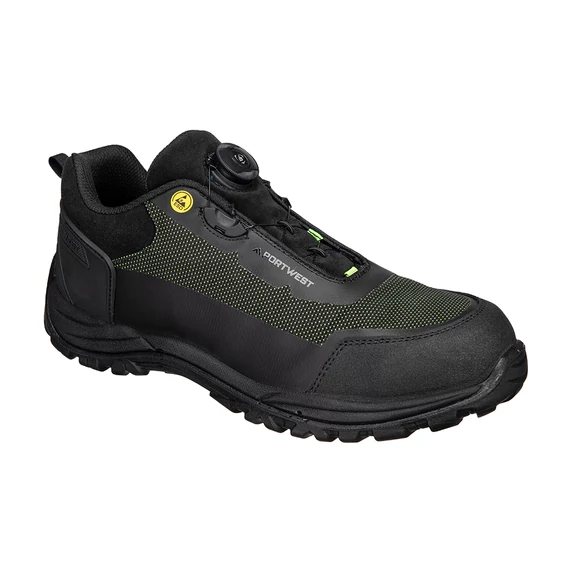 Portwest FX2 Girder Composite Low Shoe S3S SR FO ESD munkavédelmi cipő zöld