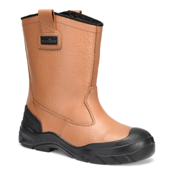 Portwest Steel Leather Rigger munkavédelmi csizma S3 CI barna