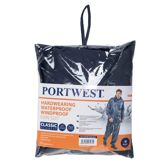 Portwest Classic esőruha (2 részes öltöny) tengerészkék