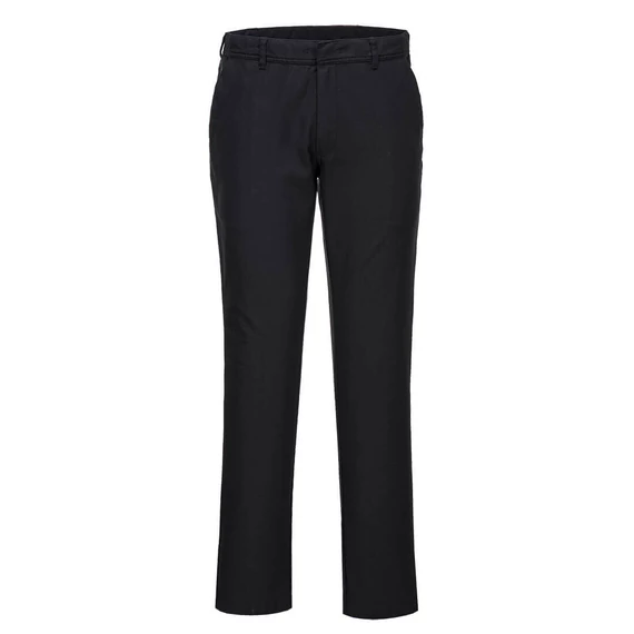 Portwest Women's Slim Fit Chino Pants fekete