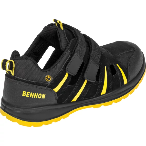 BENNON RIBBON S1 ESD SZANDÁL FEKETE-SÁRGA