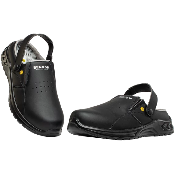 BENNON SLIPPER OB ESD KLUMPA FEKETE
