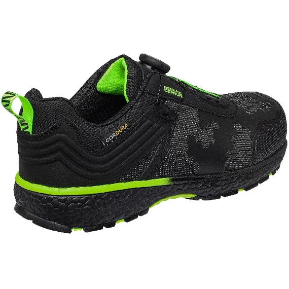 BENNON PREDATOR S3 ESD ULTRAKÖNNYŰ FÉLCIPŐ FEKETE-LIME