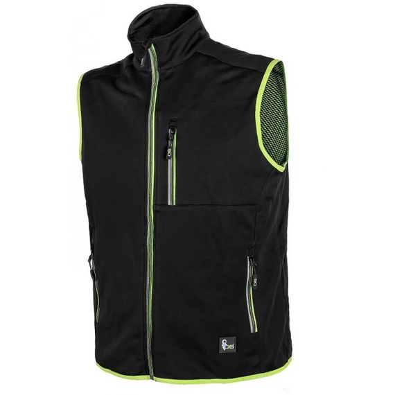 CXS PASO SOFTSHELL MELLÉNY FEKETE ZÖLD SZEGÉLLYEL